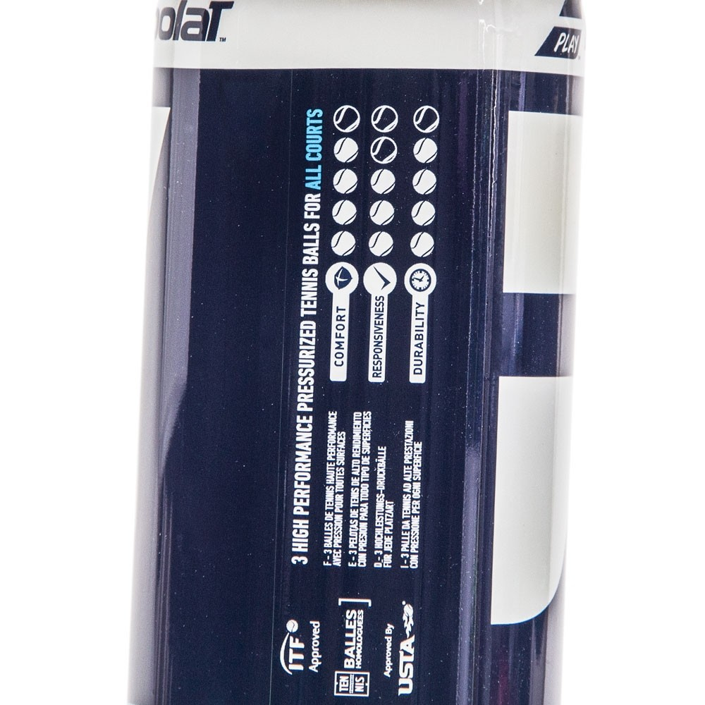 02 bola de tenis babolat gold all pack de 3 tubos