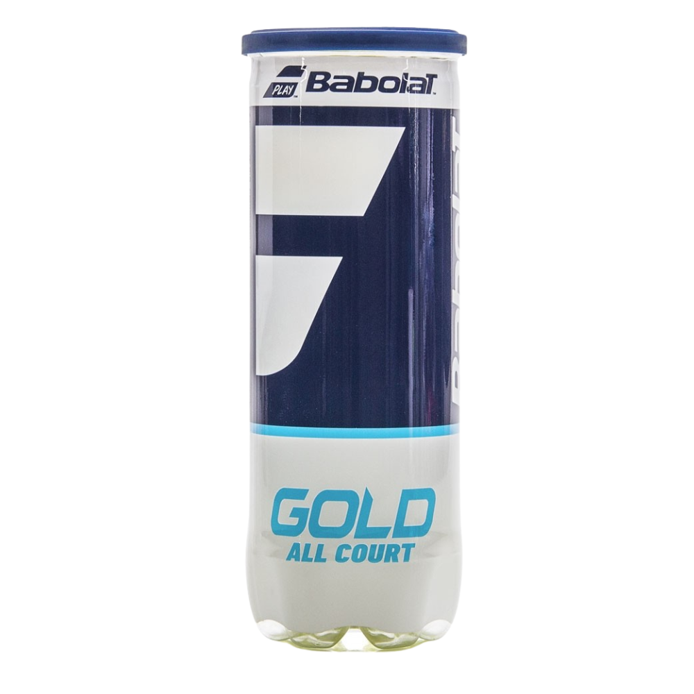 03 bola de tenis babolat gold all pack de 3 tubos