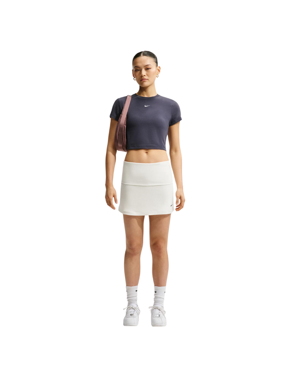 Camiseta Nike Sportswear Chill Knit Cropped Marinho